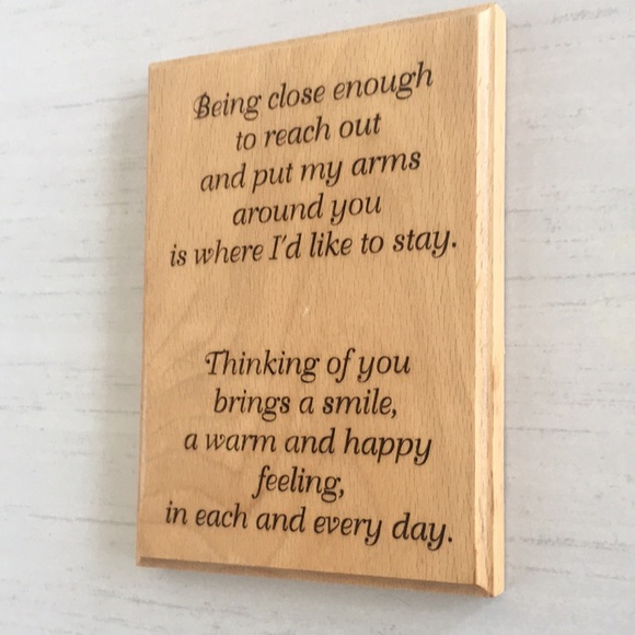 Heartfelt Wooden Plaque - Picture 3 of 5